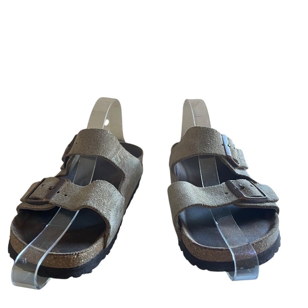 Birkenstock Arizona sandals in a taupe or beige suede leather size 5-5.5 or 36 - Picture 4 of 15
